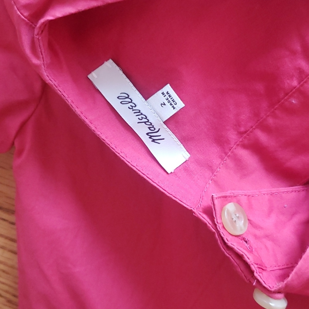 Gorgeous Coral Madewell Open Back Midi Dress - Picture 8 of 9